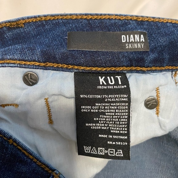 KUT from the Kloth Diana Skinny Jean Size 6 - Picture 4 of 4